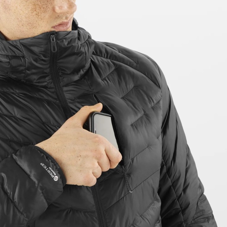 Salomon Outline Primaloft Men's Insulated Jackets Black | CA 63D42